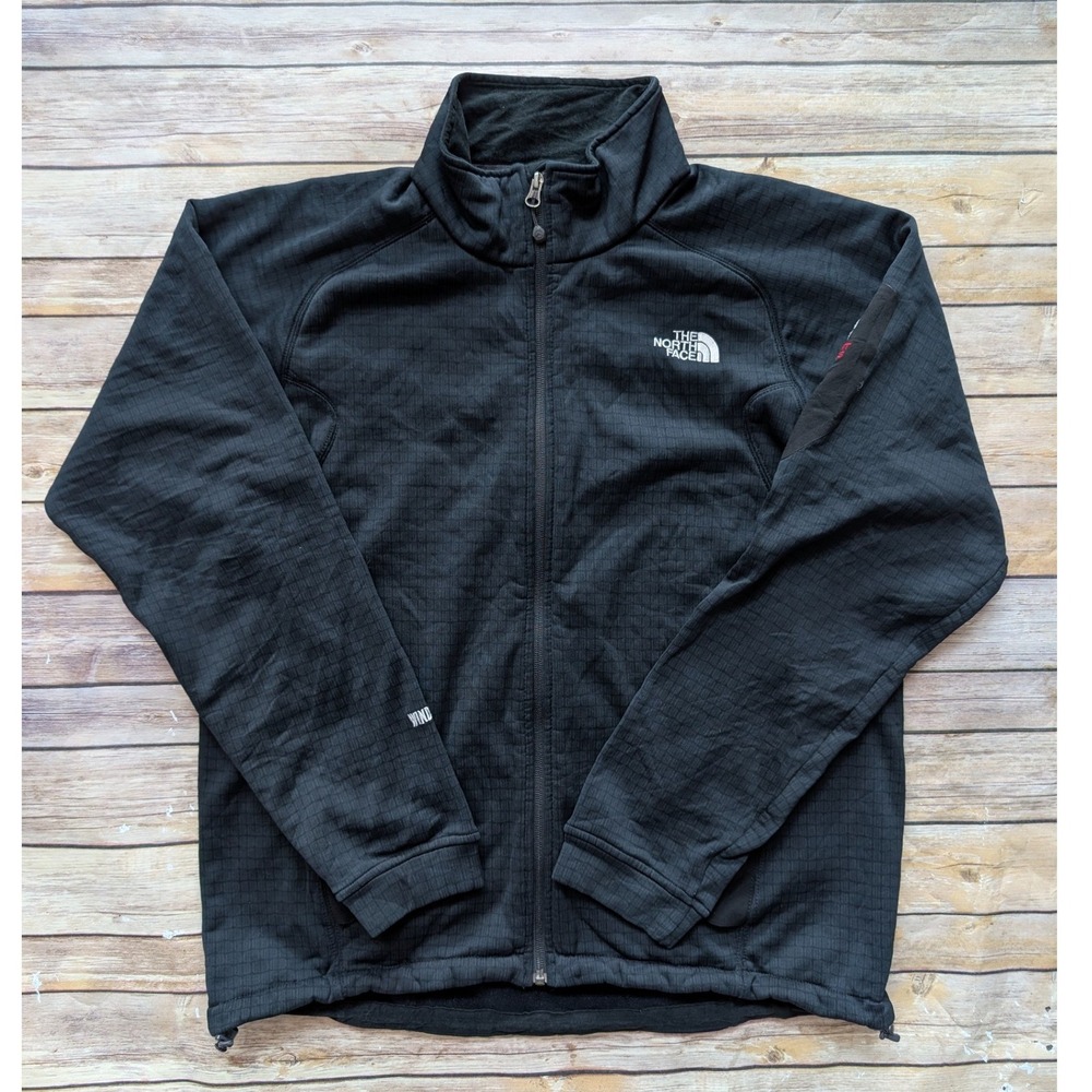 The North Face AA5J Summit Series Windwall Jacket Mens L Polyester Black Fleece